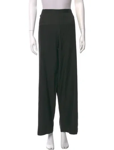 Pre-owned Shirin Guild Wool Wide Leg Pants In Black