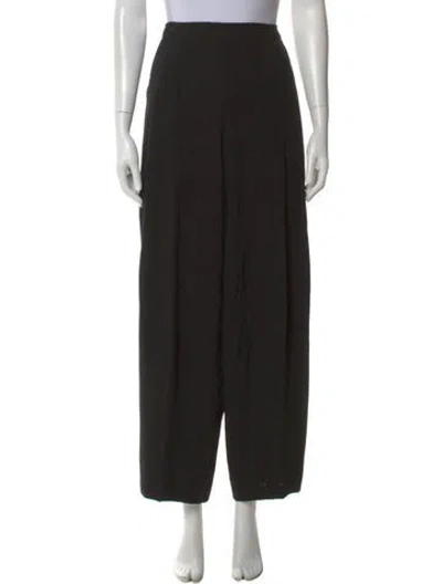Pre-owned Shirin Guild Wool Wide Leg Pants In Black