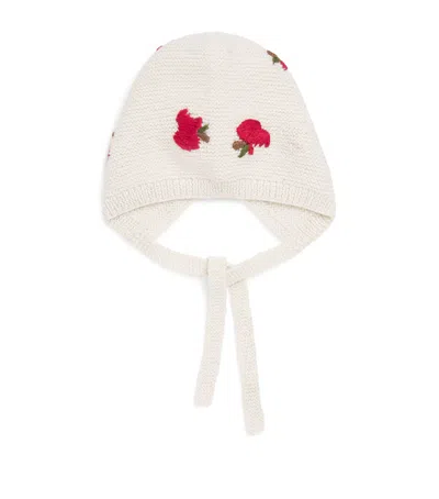 Shirley Bredal Kids' Merino Wool Apple Bonnet In Neutral