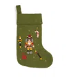 Shirley Bredal Wool Nutcracker Stocking In Green