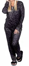 Shirley Stone Cheetah Loungewear Set In Multi In Multi