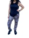 Shirley Stone Leopard Jogger In Brown In Brown