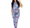 Shirley Stone Sugar Skulls Loungewear Set In Multi In Blue