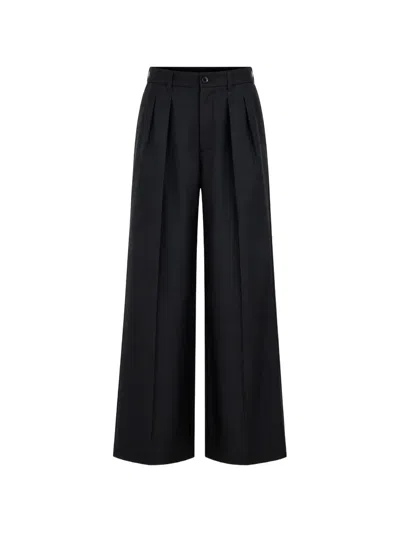 Shiro Sakai Pleated Tailored Trousers In Black