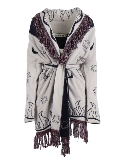 SHIRT A PORTER CELESTIAL JACQUARD MAXI CARDIGAN WITH BELTED WAIST