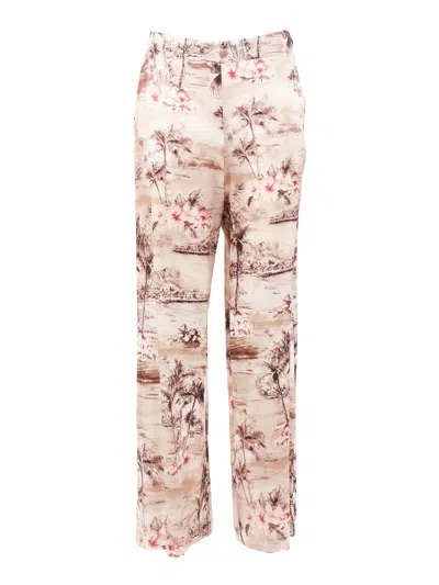 Shirt A Porter Pant Palazzo Seta In Gold