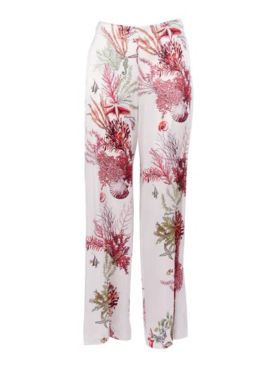Shirt A Porter Pant Palazzo Seta In White