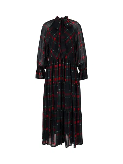 Shirt A Porter Printed Chiffon Maxi Dress In Multi