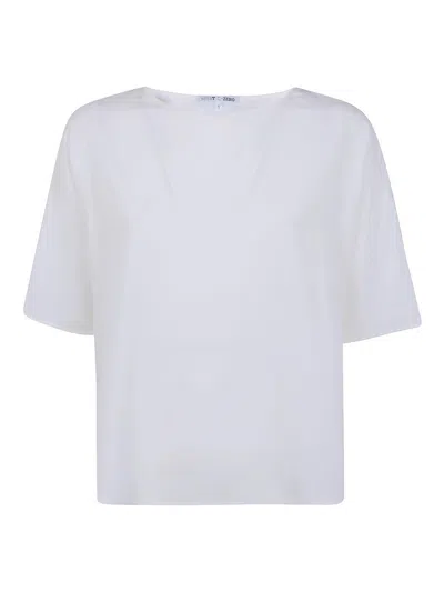 Shirt C-zero 3/4 Sleeves Squared Fit T-shirt In White