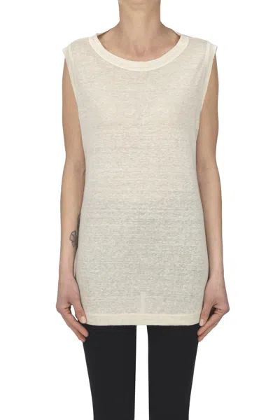 Shirt C-zero Linen Tank Top In Neutral