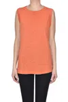 Shirt C-zero Linen Top In Coral