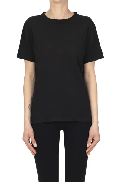 Shirt C-zero Linen T-shirt In Black