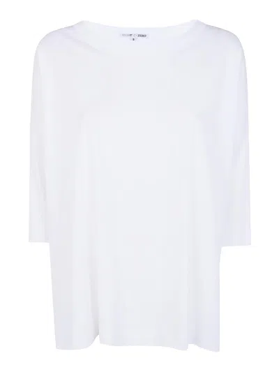 Shirt C-zero Oversized Boat Neck T-shirt In White
