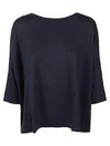 Shirt C-zero Linen Over Sweater In Blue