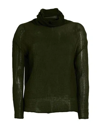 Shirt C-zero Woman Turtleneck Military Green Size M Wool
