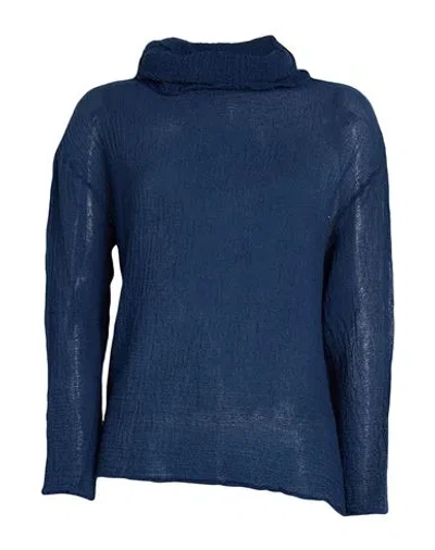 Shirt C-zero Woman Turtleneck Navy Size M Wool