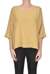 Shirt C-zero Silk Blouse In Camel
