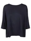 Shirt C-zero Linen Over Sweater In Blue