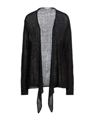 Shirt C-zero Woman Cardigan Black Size Xl Wool