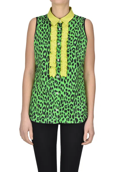 Shi.rt Milano Animal Print Shirt In Green