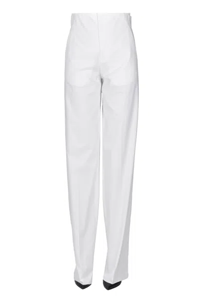 Shi.rt Milano Wide Cotton Trousers In White