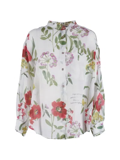 Shirtaporter Floral-print Blouse In Multi