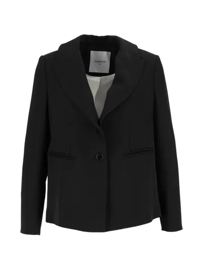 Shirtaporter Fringe-detail Blazer In Black