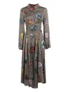 Shirtaporter Medallion-print Dress In Gray