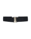 Shirtaporter Woman Belt Midnight Blue Size 2 Polyester