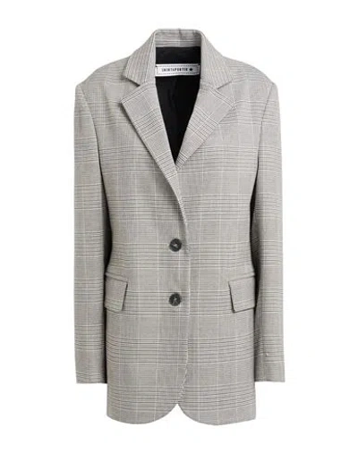 Shirtaporter Woman Blazer Black Size 12 Polyester, Viscose, Elastane