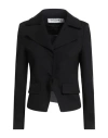 Shirtaporter Woman Blazer Black Size 2 Viscose, Nylon, Elastane