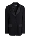 Shirtaporter Woman Blazer Black Size 8 Viscose, Nylon, Elastane