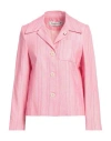 Shirtaporter Woman Blazer Magenta Size 12 Viscose, Cotton, Polyester, Lurex