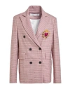 Shirtaporter Woman Blazer Mauve Size 10 Polyester, Viscose, Elastane