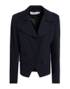 Shirtaporter Woman Blazer Navy Size 10 Viscose, Nylon, Elastane