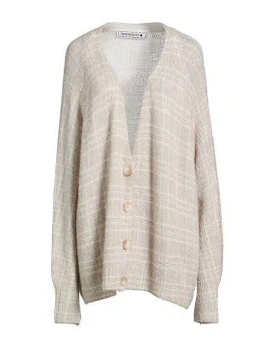Shirtaporter Woman Cardigan Beige Size L Acrylic, Polyamide, Alpaca Wool, Wool In Nude