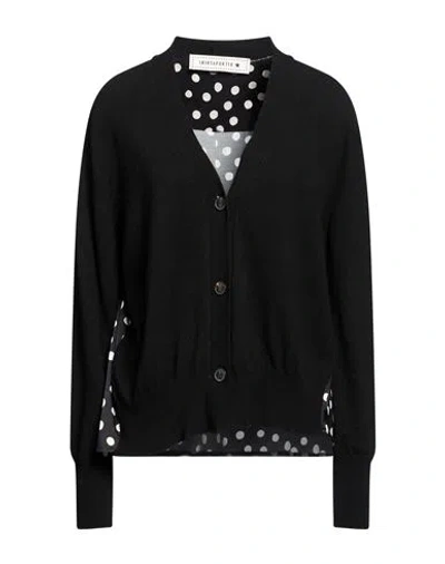 Shirtaporter Woman Cardigan Black Size Xl Wool, Viscose, Polyamide, Cashmere, Elastane