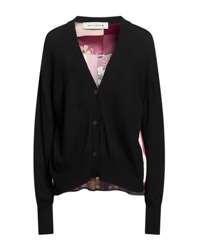 Shirtaporter Woman Cardigan Black Size Xl Wool, Viscose, Polyamide, Cashmere, Elastane