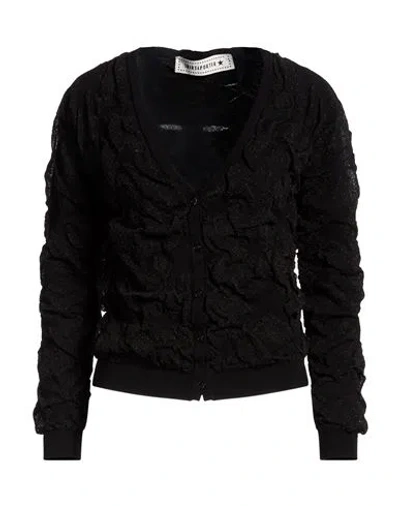 Shirtaporter Woman Cardigan Black Size Xs Viscose, Polyester