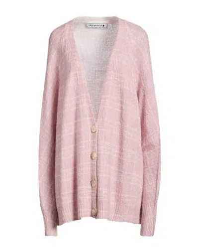 Shirtaporter Woman Cardigan Pink Size M Acrylic, Polyamide, Alpaca Wool, Wool