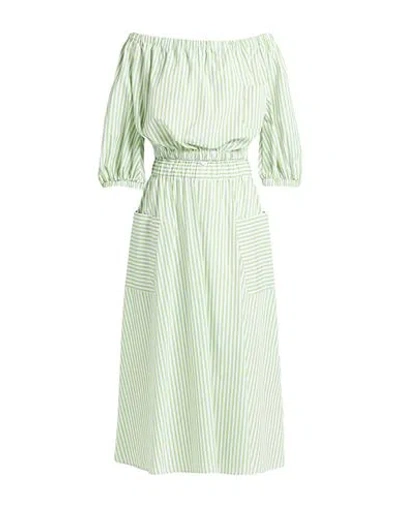 Shirtaporter Woman Co-ord Lime Green Size 10 Viscose In Gray