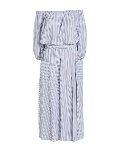 Shirtaporter Woman Co-ord Sky Blue Size 10 Cotton In Multi