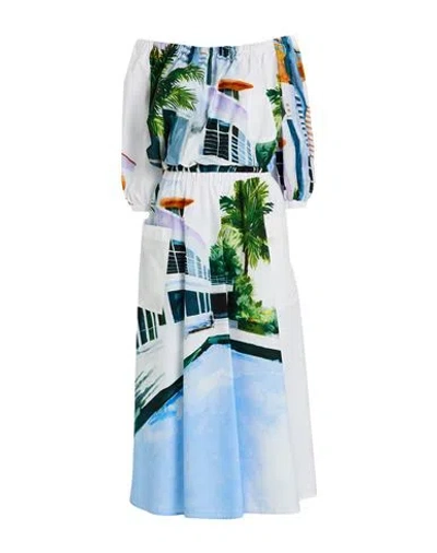 Shirtaporter Woman Co-ord Sky Blue Size 10 Cotton In Multi