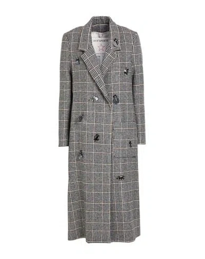 Shirtaporter Woman Coat Black Size 10 Wool, Polyamide, Polyester