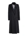 Shirtaporter Woman Coat Black Size 10 Wool, Polyamide, Polyester
