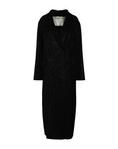 Shirtaporter Woman Coat Black Size 12 Wool, Alpaca Wool