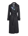 Shirtaporter Woman Denim Outerwear Black Size 10 Cotton, Polyester, Elastane In Black