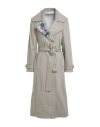 Shirtaporter Woman Denim Outerwear Sage Green Size 10 Cotton, Polyester, Elastane
