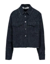 Shirtaporter Woman Denim Shirt Blue Size 10 Cotton, Wool, Polyamide, Polyester