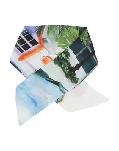 Shirtaporter Woman Hair Accessory Dark Green Size - Silk